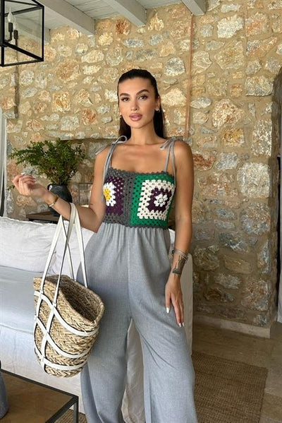 Jasmin Süzüneli Keten Tulum 1280-08